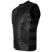 ARD Champs™ Men's Swat Motorcycle Biker Leather Vest with Adjustable Sides